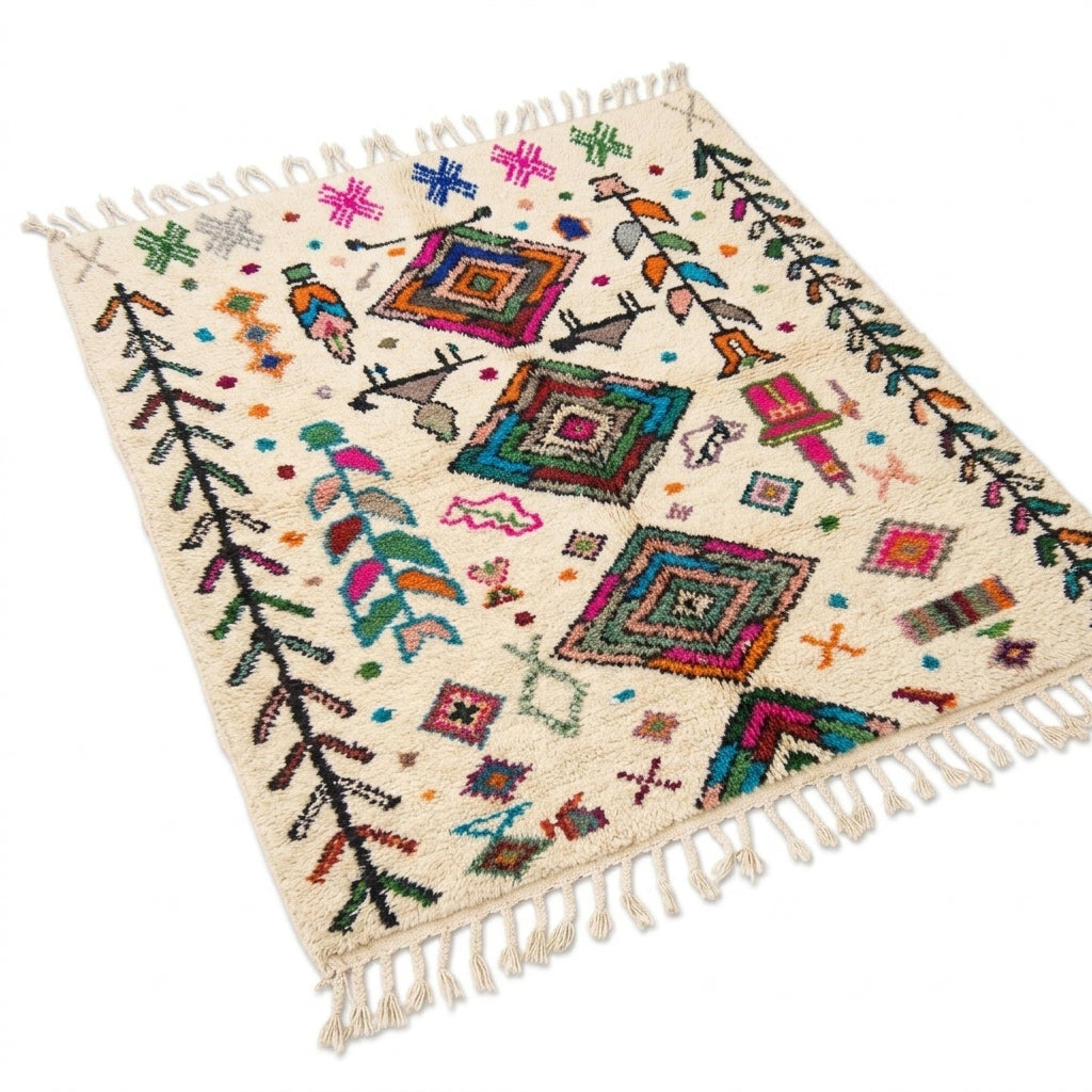 Carnival Azilal rug — full rug on white studio background