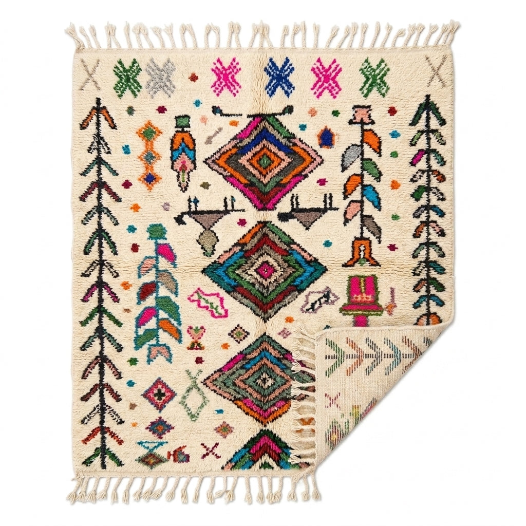 Carnival Azilal rug — full rug on white studio background