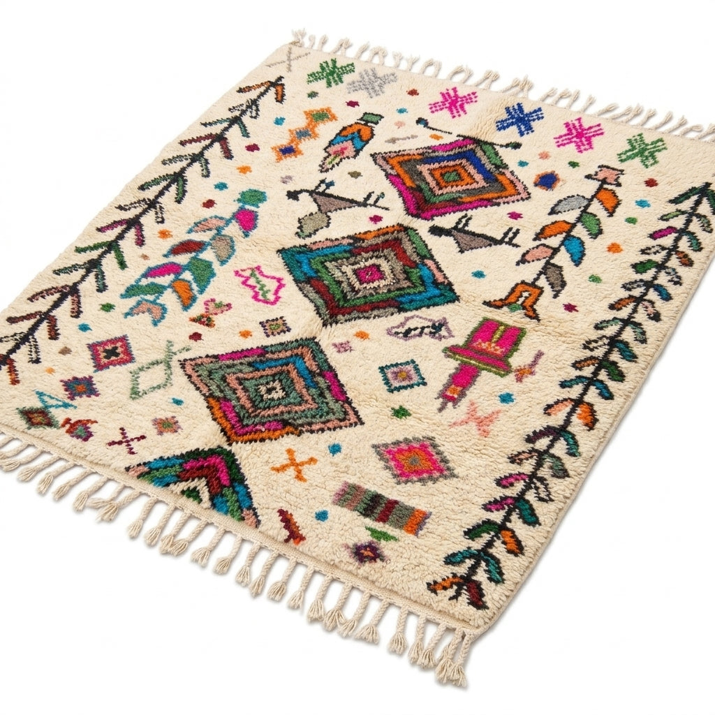 Carnival Azilal rug — full rug on white studio background