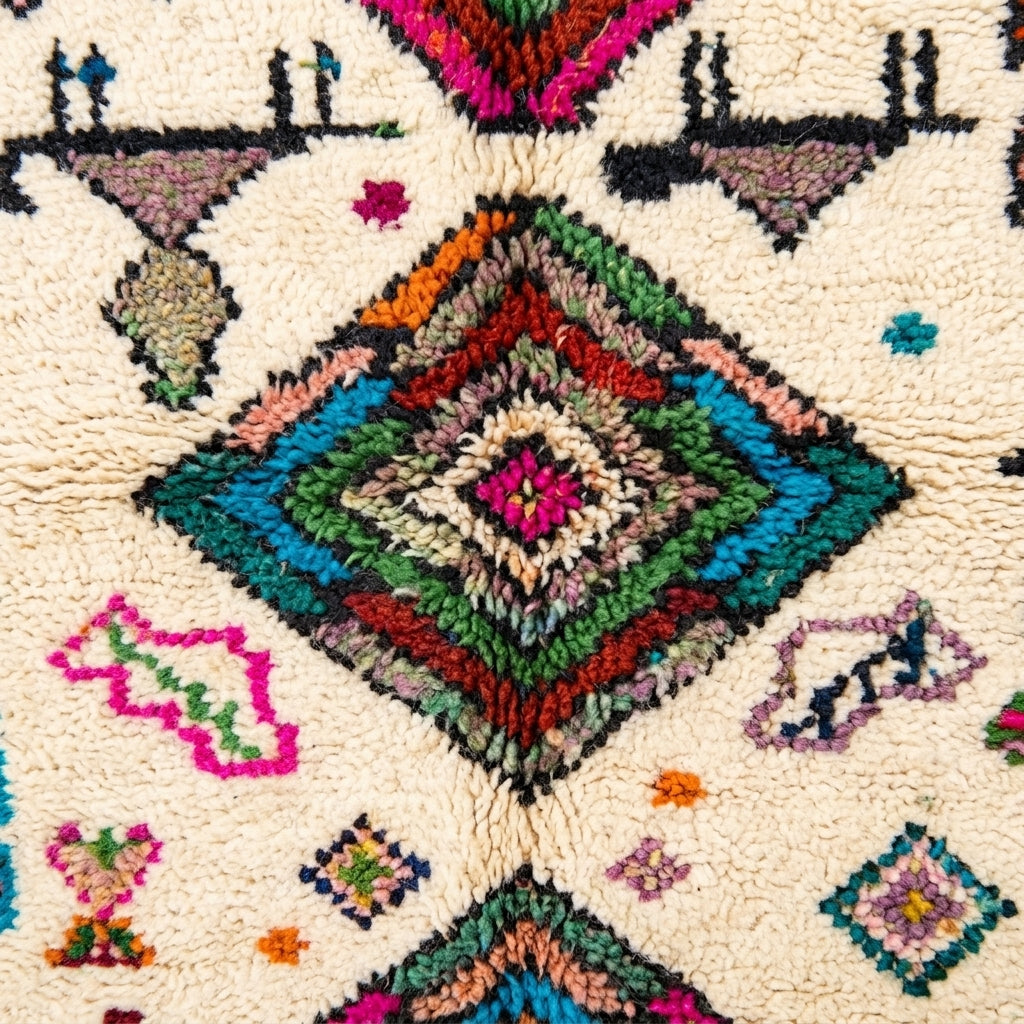Carnival Azilal rug — wool pile texture close-up