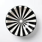 Casablanca Stripes Moroccan ceramic sink - top view of radial stripes