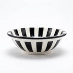 Casablanca Stripes Moroccan ceramic sink - profile view