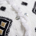 Black and Gold Moroccan pillow cover, detail photo 9