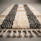 Cedar Alley Moroccan Runner Rug - handwoven Berber wool detail