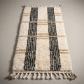 Cedar Alley Moroccan Runner Rug - handwoven Berber wool detail