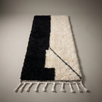Clay Path Moroccan Runner Rug - handwoven Berber wool detail