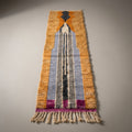 Cobalt Passage Moroccan Runner Rug - handwoven Berber wool detail