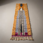 Cobalt Passage Moroccan Runner Rug - handwoven Berber wool detail