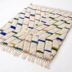 Confetti Dash Azilal rug — full rug on white studio background