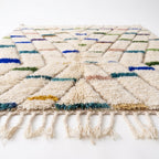 Confetti Dash Azilal rug — full rug on white studio background