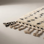 Coral Passage Moroccan Runner Rug - handwoven Berber wool detail
