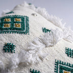 Emerald and Gold Moroccan pillow cover, detail photo 6