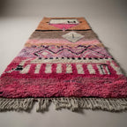 Desert Mirage Moroccan Runner Rug - handwoven Berber wool detail