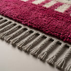 Desert Mirage Moroccan Runner Rug - handwoven Berber wool detail