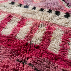 Desert Mirage Moroccan Runner Rug - handwoven Berber wool detail