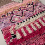 Desert Mirage Moroccan Runner Rug - handwoven Berber wool detail