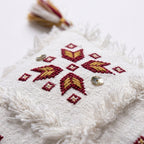 Silver Starburst Moroccan pillow cover, detail photo 8