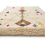 Diamond Heart Azilal rug — full rug on white studio background