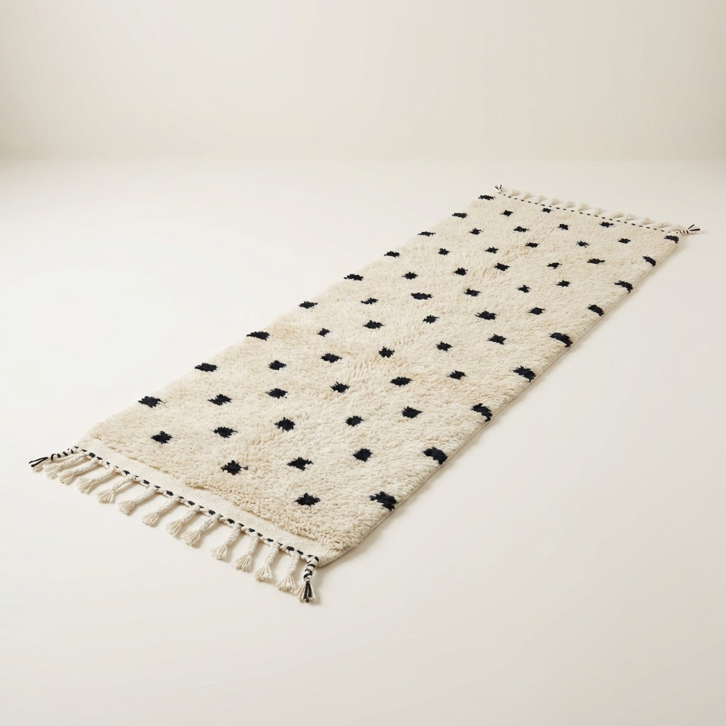 Dune Walk Moroccan Runner Rug - handwoven Berber wool