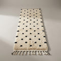 Dune Walk Moroccan Runner Rug - handwoven Berber wool detail