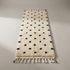 Dune Walk Moroccan Runner Rug - handwoven Berber wool detail