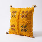 Golden Thread Moroccan pillow cover, detail photo 3