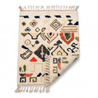 Earthen Field Mrirt rug — folded corner showing plush pile depth