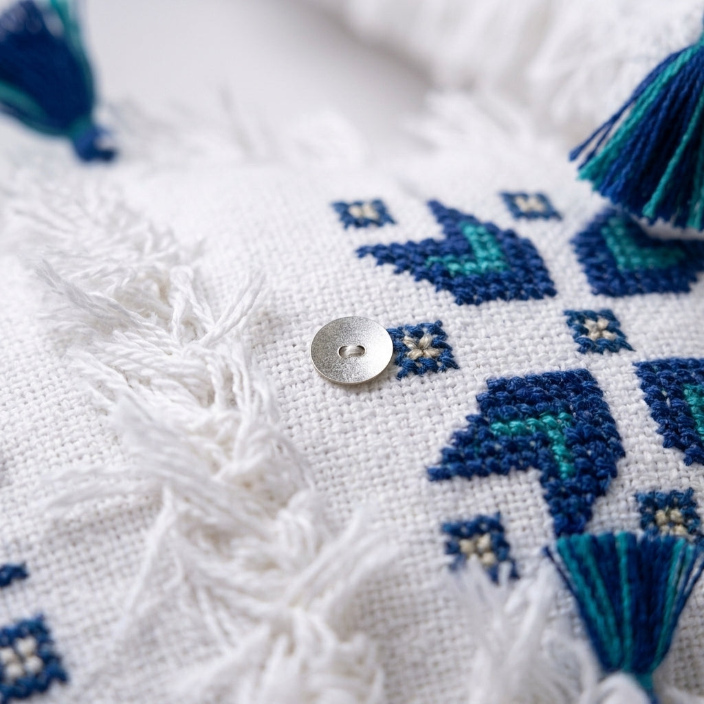Starburst Moroccan pillow cover, detail photo 6