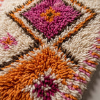 Emerald Alley Moroccan Runner Rug - handwoven Berber wool detail