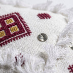 Berry Diamond Moroccan pillow cover, detail photo 7