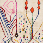 Festival Confetti Azilal rug — wool pile texture close-up