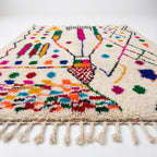 Fiesta Bloom Azilal rug — full rug on white studio background