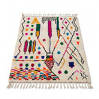 Fiesta Bloom Azilal rug — full rug on white studio background