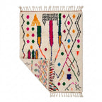 Fiesta Bloom Azilal rug — full rug on white studio background