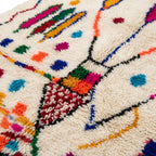 Fiesta Bloom Azilal rug — wool pile texture close-up