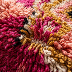 Fig Path Moroccan Runner Rug - handwoven Berber wool detail