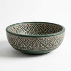 Forest Arabesque Moroccan ceramic sink - top view