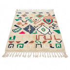 Forest Ember Azilal rug — full rug on white studio background
