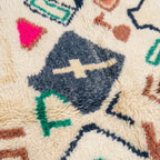 Forest Ember Azilal rug — wool pile texture close-up