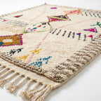 Framed Diamonds Azilal rug — full rug on white studio background