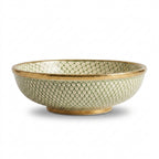 Golden Scale Mandala Moroccan ceramic sink - side view