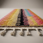 Harvest Alley Moroccan Runner Rug - handwoven Berber wool detail