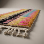 Harvest Alley Moroccan Runner Rug - handwoven Berber wool detail