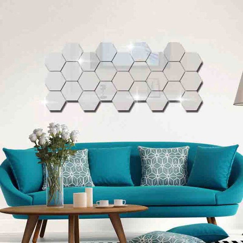 Hexagon Wall Mirrors for Room