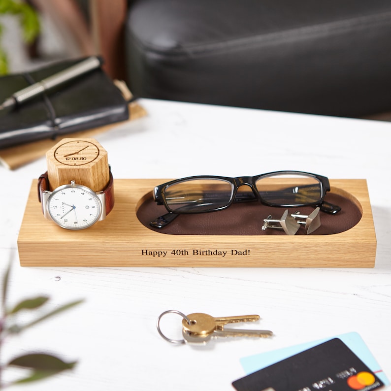 Watch Stand and Glasses Tray / Personalized Valet