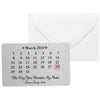 Customized Calendar Metal card for Mother