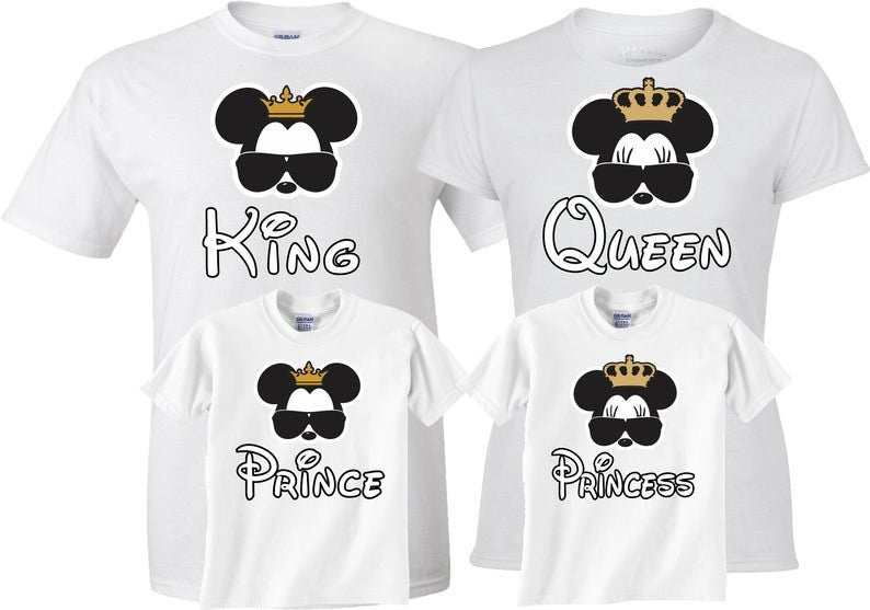 King & Queen Prince and Princes Set of 4