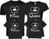 King & Queen Prince and Princes Set of 4