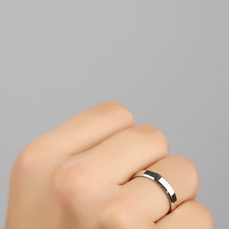 Pure Silver Couple Bands