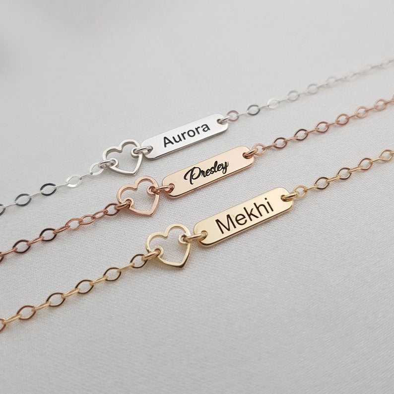 Customized baby name bracelet